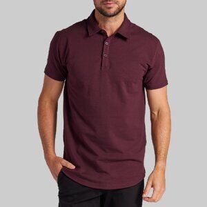 Drop-Cut: LUX Polo - Maroon / M